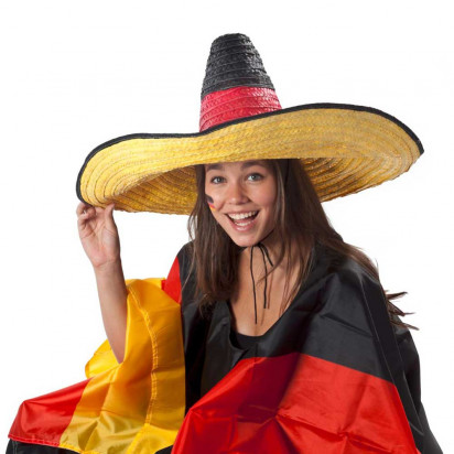Sombrero Deutschlandfarben