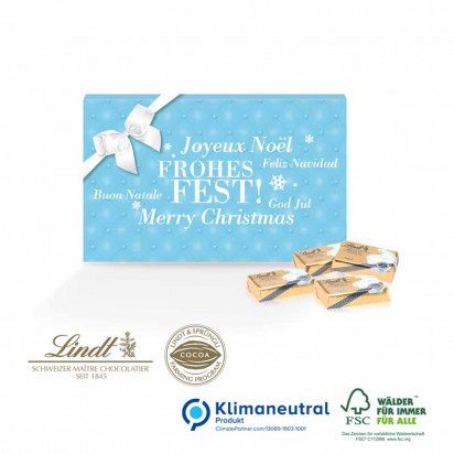 Mailing-Grußkarte mit Lindt Schokolade, Klimaneutral, FSC®-zertifiziert