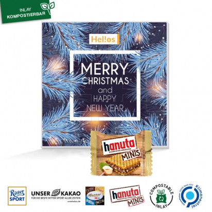 Adventskalender quadratisch Hanuta Mini - Werbeartikel zu Weihnachten -  Werbesüssigkeiten - Onlineshop