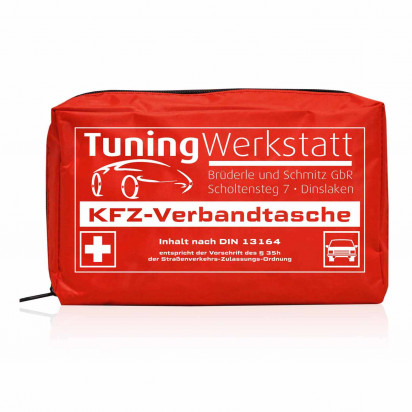 Kfz-Verbandstasche Safe individuell inkl. 1c Werbedruck