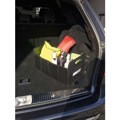 PEARL Kofferraum Autoorganizer: 4er-Set Faltbare Kofferraumtaschen, je 2  Tragegriffe & Trennwand (Anti-Rutsch Kofferraum-Taschen)