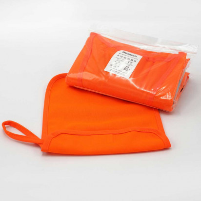 4 x Warnweste orange im 2XL Beutel, Weste Unisize EN ISO 20471 für  Erwachsene, Autoset, Reflektierend