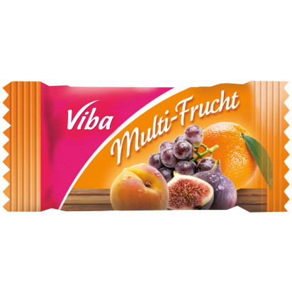 Fruchtschnitte Multifrucht 10 g mit Banderole incl. 4c-Werbedruck