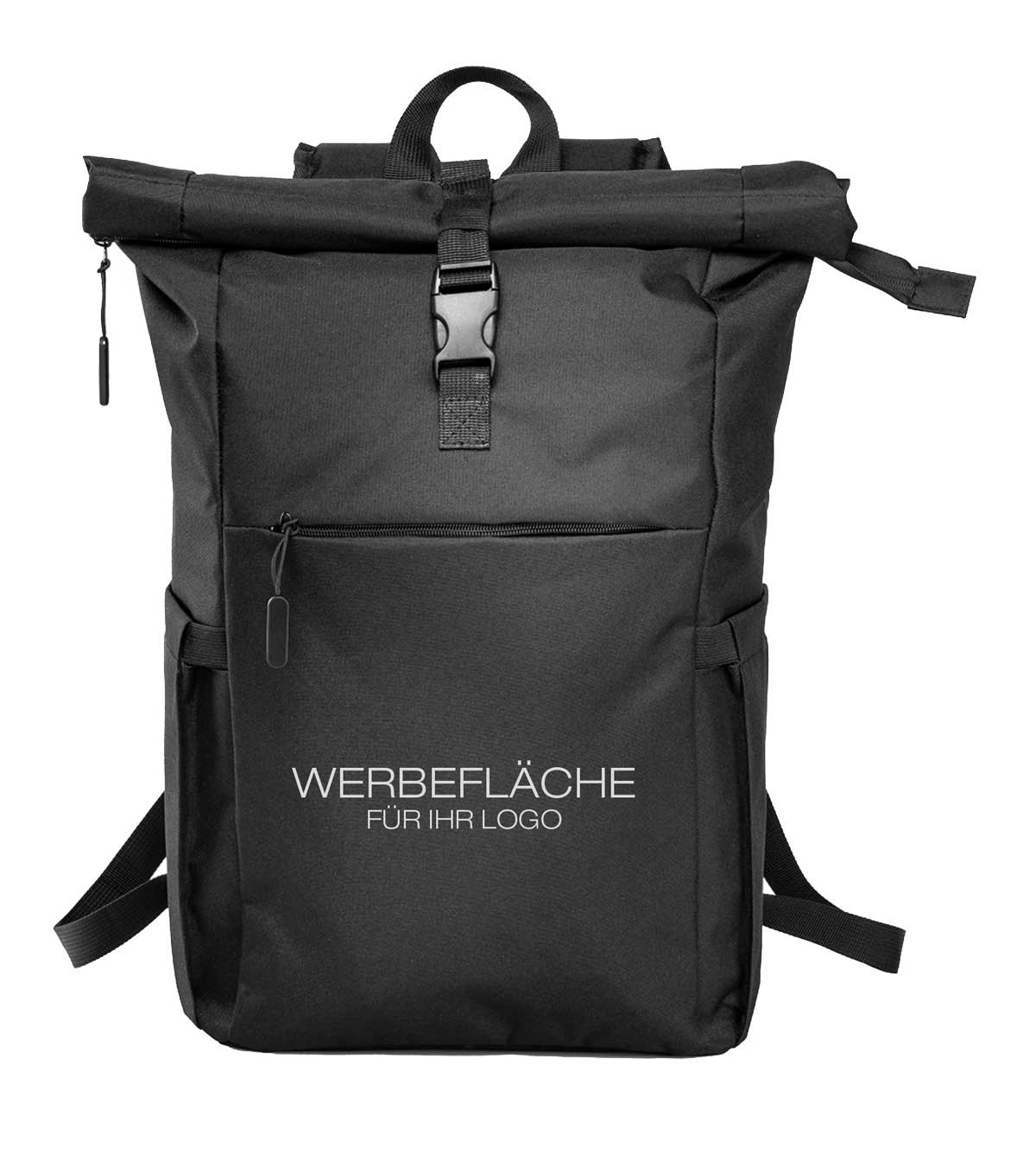 Rolltop Rucksack Damen Roll Up Rucksack Schwarz Rucksack Schwarz