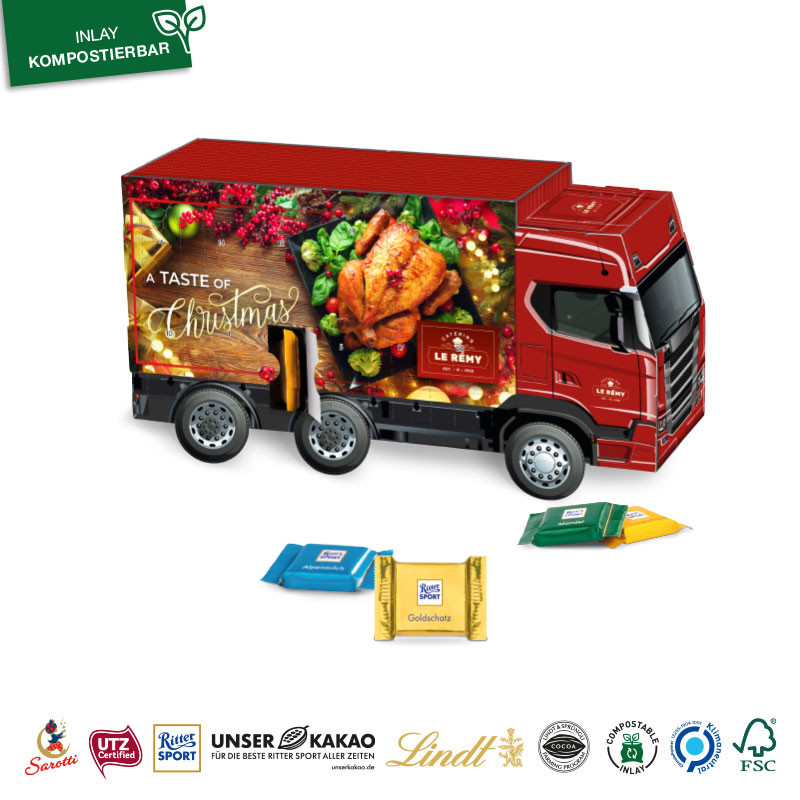 Adventskalender LKW Ritter Sport - Werbeartikel zu ...