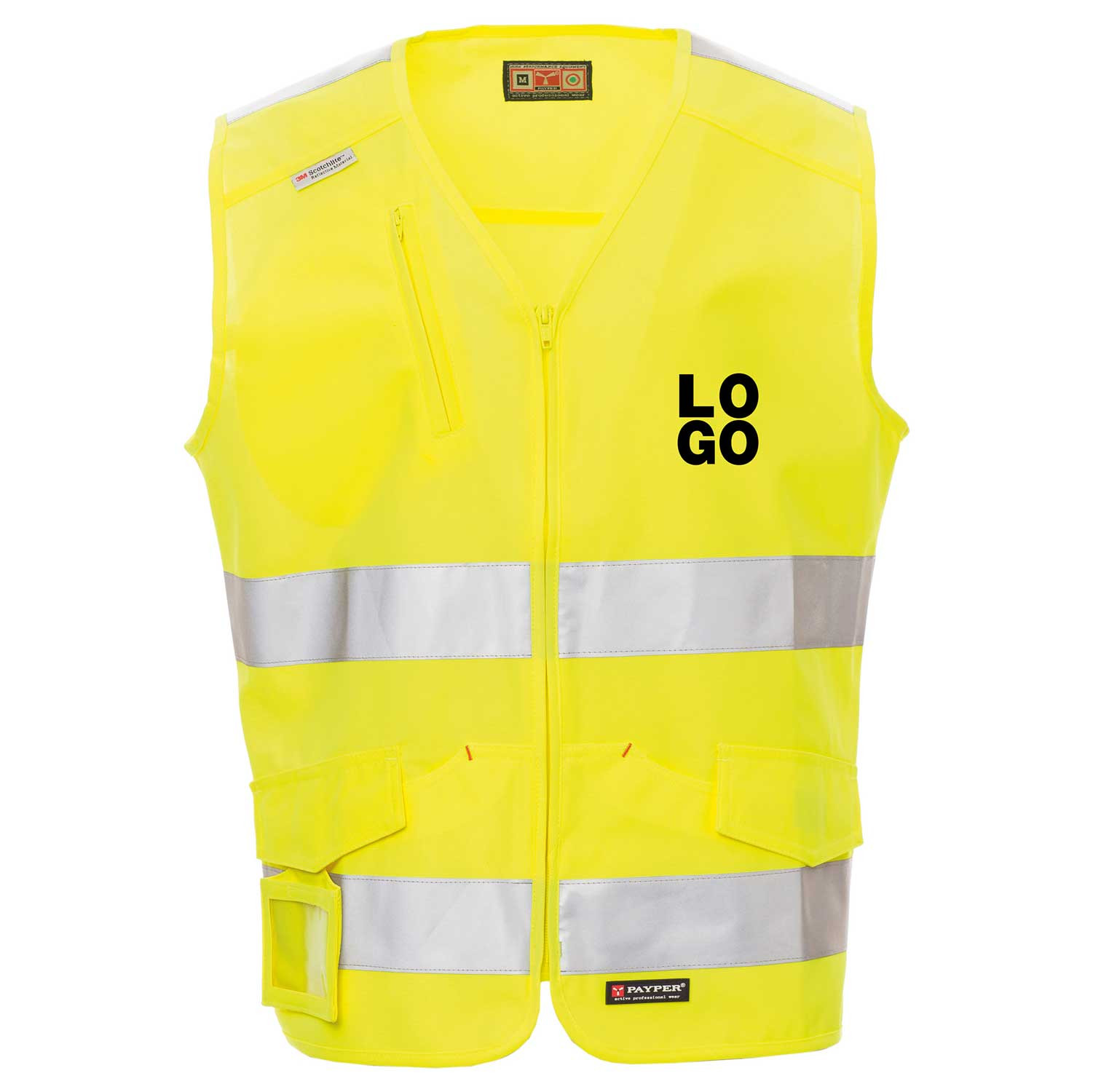 Gridachi Warnweste Mit Logo - Reflektierende Sicherheitsweste Mit Taschen