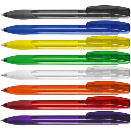 uma Druckkugelschreiber Omega Grip Transparent