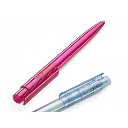 uma Druckkugelschreiber Recycled PET Pen Pro Transparent