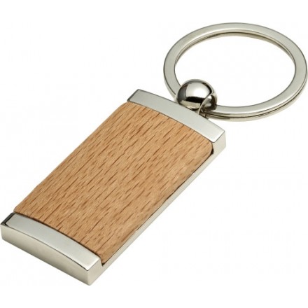 Schlüsselanhänger aus Metall & Holz Jennie