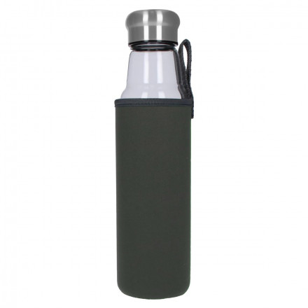 Glasflasche mit Hülle Life 0,7 l