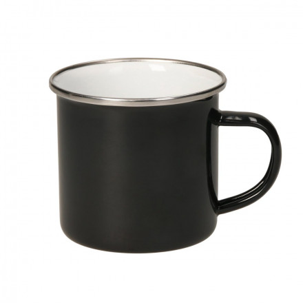 Emaille-Becher Cozy black 300 ml
