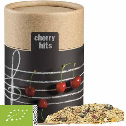 Bio Müsli verschiedene Sorten, ca. 60 g, Biologisch abbaubare Eco Pappdose Midi