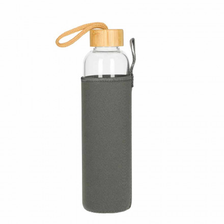 Glasflasche mit Hülle Bamboo | 750 ml