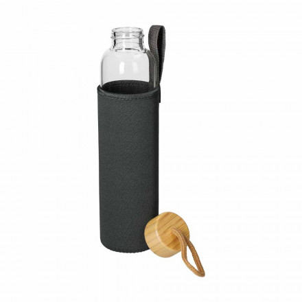 Glasflasche mit Hülle Bamboo | 650 ml