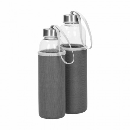 Glasflasche mit Hülle Pure | verschiedene Füllinhalte