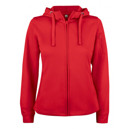 Basic Active Hoody Full Zip Ladies Spin-Dyed