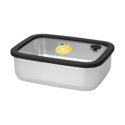 Edelstahl-Lunchbox mit Glasdeckel RILO, 1100 ml