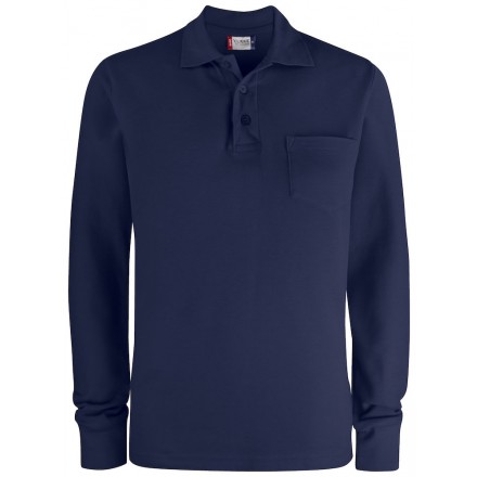 Basic Polo L/S w. Pocket  - Clique
