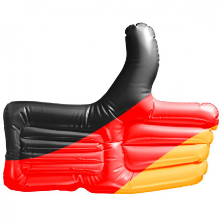 Aufblasbarer Daumen Deutschlandfarben
