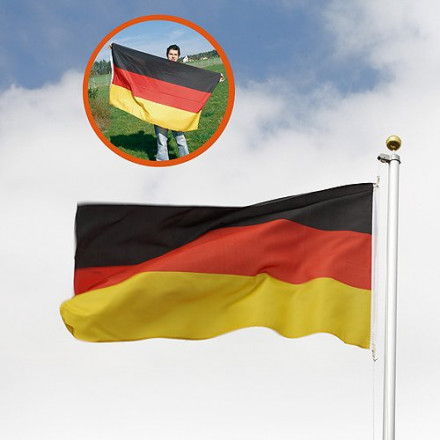 Flagge Nations 1,5 m Deutschlandfarben
