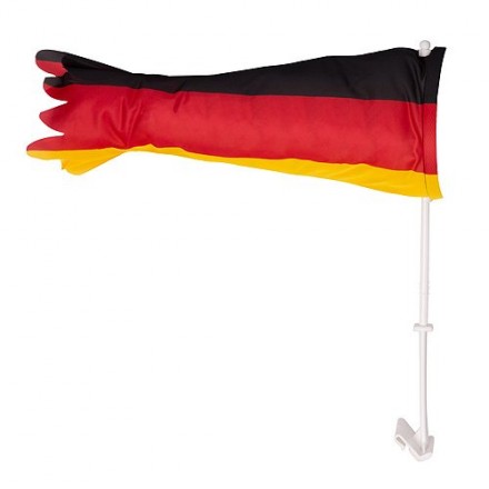 Autofahne Tube Deutschland, schwarz/rot/gelb