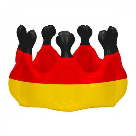Aufblasbare Krone Deutschlandfarben