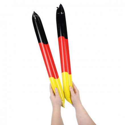 Klopfschlauch-Sticks selbstaufblasend Deutschlandfarben
