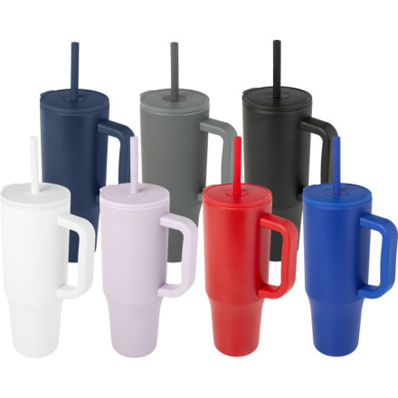Brady 900 ml RCS-zertifizierter Isolierbecher mit Silikon Trinkhalm