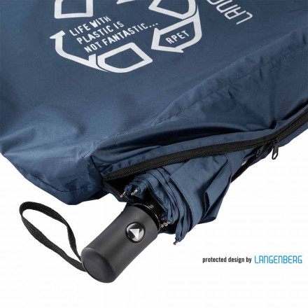 Taschenschirm Combi | inkl. Einkaufstasche | Öffnungsautomatik | rPET