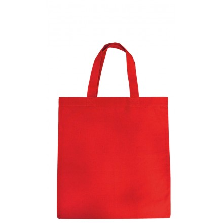 Baumwolltasche farbig mit 2 kurzen Henkeln, Premiumqualität