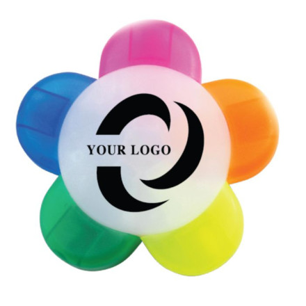 Textmarker aus Kunststoff im Blumendesign