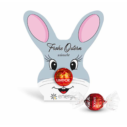 Lindt Lindor Kugel in Werbekartonage "Osterhase"