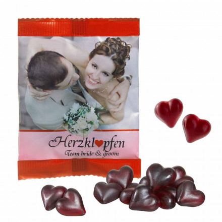Cassis Fruchtsaft-Herzen