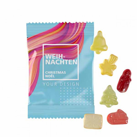 Fruchtgummi 10g Weihnachtsmischung | geringe Mindestmenge 