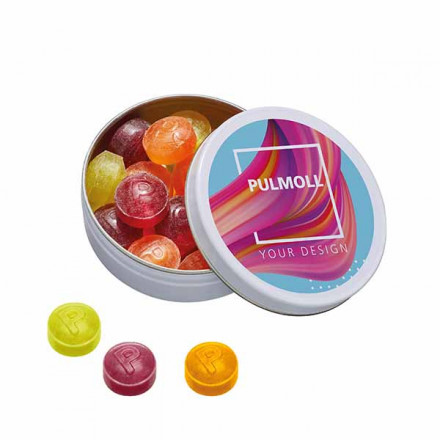 XS-Taschendose mit Pulmoll Pastillen | geringe Mindestmenge 