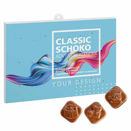 Classic Schoko Adventskalender Querformat | ab 25 Stk. individuell gestaltbar