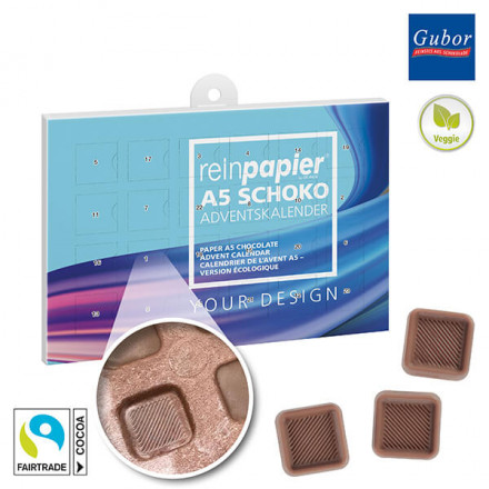 reinpapier® A5-Schoko-Adventskalender | ab 25 Stk. individuell gestaltbar