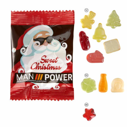 Fruchtgummi Standard 10 g im konventionellen Tütchen | Weihnachten