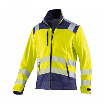 Kübler Reflectiq Softshelljacke | EN ISO 20471 Klasse 2