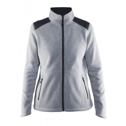 Noble Zip Jacket Heavy Knit Fleece Women - Damen-Strickfleecejacke