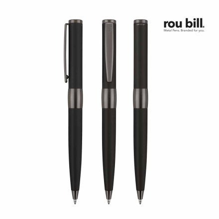 rou bill® Image Black Line Drehkugelschreiber