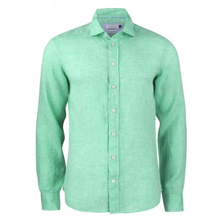 Indigo Bow 33 Man Leinen Herrenhemd Regular Fit