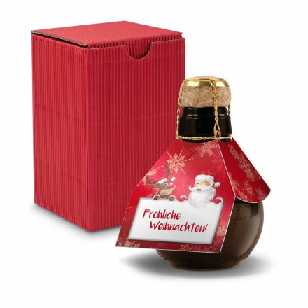 Origineller Sekt Fröhliche Weihnachten - im Geschenkkarton, 125 ml