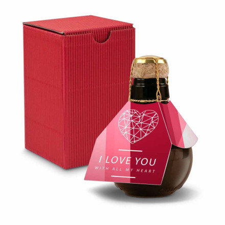 Origineller Sekt I love u - im Geschenkkarton, 125 ml