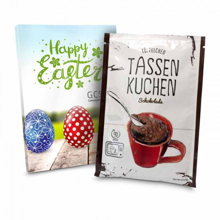 Tassenkuchen Ostern, auch in individueller Stecktasche