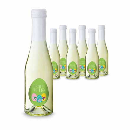Oster-Piccolo - 6 x Secco Piccolo 0,2 l, Flasche klar