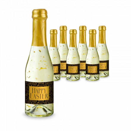Hasengold - 6 x Goldflockentraum 0,2 l, Flasche klar