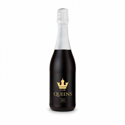 Sekt Cuvée - Flasche schwarz, 0,75 l
