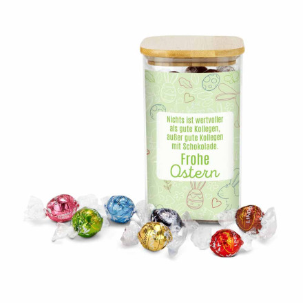 Lindor Team-Glas Frohe Ostern