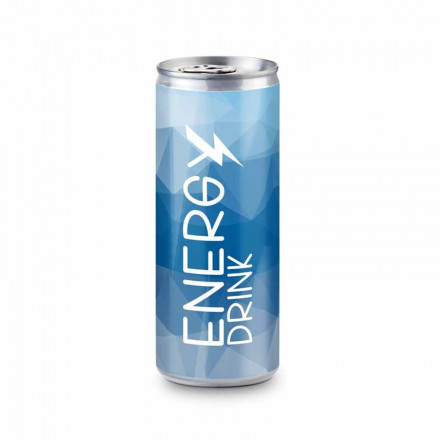 Energy drink 250 ml Kleinmengen ab 24 Dosen | Standardetikett